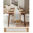 thumbnail image 6 of Orange Thanksgiving Table Runner Truck Pumpkins Maple Leaves Gray Plaid Tablerunners 13 x 70 Inch, Table Decorations Tabletop Scarf for Summer Gathering Holiday Farmhouse Kitchen Dining Decor, 6 of 6
