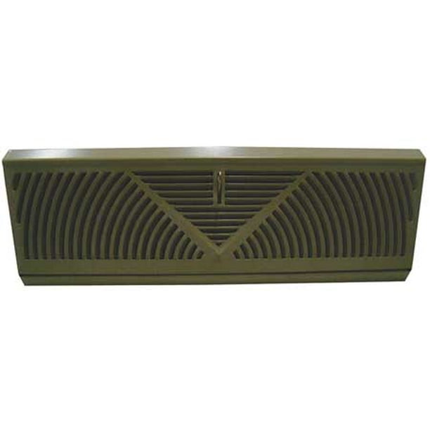 15 x 2 Baseboard Register, BrownZORO SELECT 4MJV9