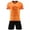 Orange Type A, variant on TSSOE Kids Boys Sport Outfit Soccer Jersey Quick Dry Shirts with Athletic Shorts Booty Shorts Orange Type A 3XS