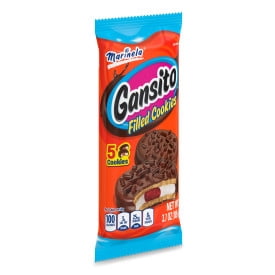 Marinela Gansito Strawberry and Crème Filled Cookies with Chocolate Coating