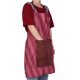 thumbnail image 4 of Delantal antiincrustante impermeable para el hogar Delantales de cocina para restaurantes con bolsillo Rojo vino, 4 of 10
