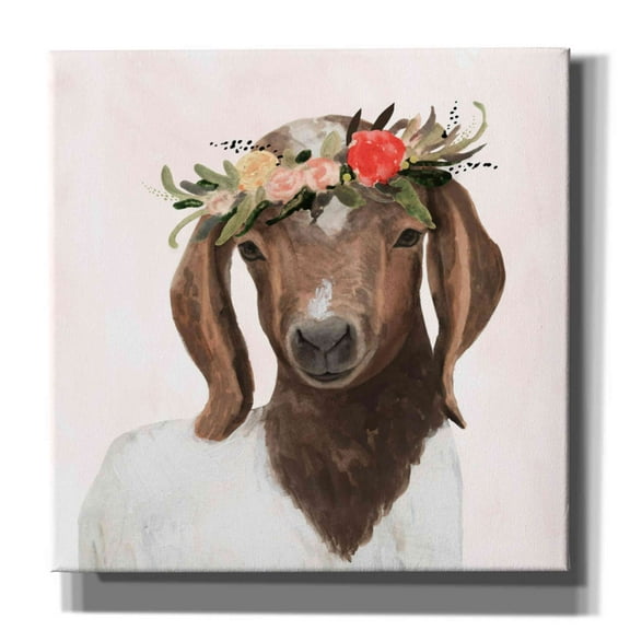 Epic Graffiti 'Spring on the Farm IV' by Victoria Borges, Canvas Wall Art, 37"x37"