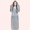 thumbnail image 2 of CSChome Imperméable Portable Adulte Imperméable Poncho à Capuche Pliable Portable EVA avec Fermeture à Boutons et Manchette Élastique, 2 of 6