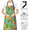 thumbnail image 6 of Fuzoiu Pineapple Print Adjustable Waterproof Apron with Pockets,Waterproof Apron for Cooking, Gardening, and Art Projects, 6 of 8