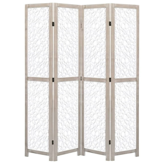 vidaXL Room Divider Folding Privacy Screen for Room Separation Solid Wood