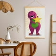 thumbnail image 5 of Barney And Friends Poster Canvas Wooden Shaft Hanging Poster Home Decor, Aesthetic Wood Frames Scroll Painting Wall Art for Living Room Bedroom Office 20"X30", 5 of 7