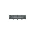 thumbnail image 6 of Meridian Furniture Nizuc Grey Water Resistant Fabric Outdoor Patio Modular Sofa, 6 of 8