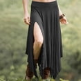 thumbnail image 2 of Jupe Maxi Bohème d'Été pour Femmes, Décontractée, Fendue, Fluide, Longue, Style Western Rétro, L, 2 of 6