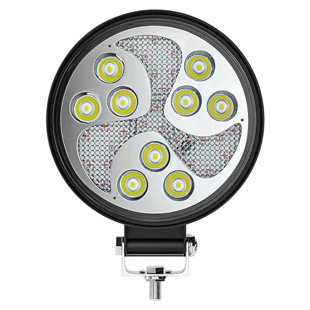 Tohuu Led Motorcycle Headlight 27W Colorful Round Head Lights Round LED ...