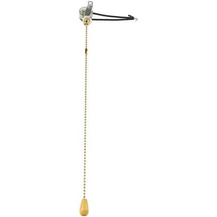 BESTOYARD 1Set Pull Chain Lamp Switch Replacement Bathroom Light Pull Cord Golden for Workshops