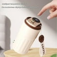 thumbnail image 4 of 316 Stainless Steel Travel Mug with Temperature Display，450ml Portable Stainless Steel Thermos Mug with Leak-proof Lid, Suitable for Travel, Office, and Business Trips, 4 of 8