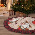 thumbnail image 5 of Sigee Christmas Gnome star for Christmas Decoration Tree Skirt Christmas Plaid Tree Skirt,Christmas home decor Holiday Tree Skirt Fits TChristmas Tree-48", 5 of 6