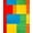 Multicolor Rainbow, Pattern 1, variant on ODIKA 8'x10' Washable Area Rug Bedside Retro Checkered Hopscotch Block Grid Motif Storybook for Living Room, Under Sectional, Family , Durable, Non-Slip