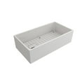 thumbnail image 3 of BOCCHI 1354-001-2020CH Apron Front Fireclay 36 Inch Single Bowl Kitchen Sink Kit, 3 of 6