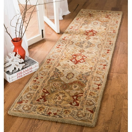 SAFAVIEH Anatolia Taylor Floral Wool Runner Rug Beige/Multi 2 3 x 10