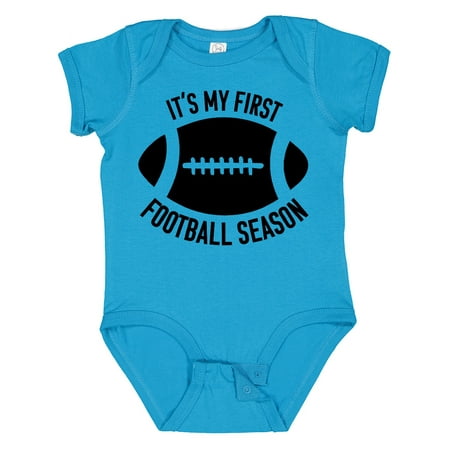 

Inktastic It s My 1st Football Season Gift Baby Boy or Baby Girl Bodysuit