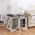 thumbnail image 3 of Mueble para Jaula de Perro – Puerta Corredera Estilo Granero – Cierre Seguro – Separadores Ajustables – Acceso Superior – Ideal para Cachorros, 3 of 8