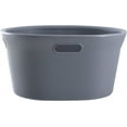 thumbnail image 3 of Superio 35L Ribbed Laundry Basket with Cut-Out Handles - Grey (2 Pack), 3 of 4