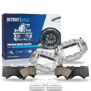 Detroit Axle - Front Disc Brake Calipers Brakes Brake Pads Replacement for Toyota Sequoia Tundra