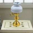 thumbnail image 3 of 1/12 1/6 casa de miniatura exquisita lámpara de cubierta modelo para decoración de dormitorio, 3 of 9
