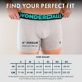 thumbnail image 3 of Wonderballs Short Boxer Briefs for Men - Gray, X-Large, (Pack of 1) - Ultra-Soft & Breathable Peruvian Pima Cotton & Modal Blend, Short Boxer Briefs - Athletic Underwear for Men - Mens Underwear, 3 of 3