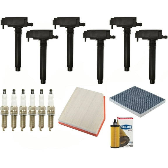 6 Pcs Ignition Coils Spark Plugs & Filters For 2017-2021 Chrysler Pacifica 3.6L