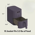 thumbnail image 7 of 4 Qt Slim Air Fryer with Ceramic Nonstick Coating, Adjustable Temperature, 6 Preset Programs, 60-Min Auto Shutoff, and Plum Finish, 7 of 7