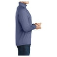 thumbnail image 3 of Yellow Rooster Men's Sport Wick Stretch 1/2 Zip Pullover True Navy Heather L, 3 of 7