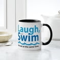thumbnail image 4 of CafePress - Laugh And Swim Mugs - 11 oz Ceramic Mug - Novelty Coffee Tea Cup, 4 of 4