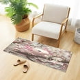 thumbnail image 4 of WOBOGO Axolotl Cherry Blossom Carpet 39x20in Kitchen Bathroom Livingroom Plush Absorbent Non-Slip Floor Mat, 4 of 8