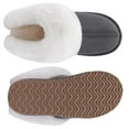 thumbnail image 5 of Litfun Fuzzy Memory Foam House Slippers for Women Fluffy Suede Slippers with Faux Fur Collar Indoor Outdoor, Grey, Size 8.5-9, 5 of 9