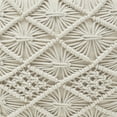 thumbnail image 5 of Ornavo Home Pouf Ottoman Foot Rest - 100% Cotton Pouffe - Hand Knitted Macrame Braid - Boho Round Stuffed Ottoman for Living Room, Bedroom, 5 of 6