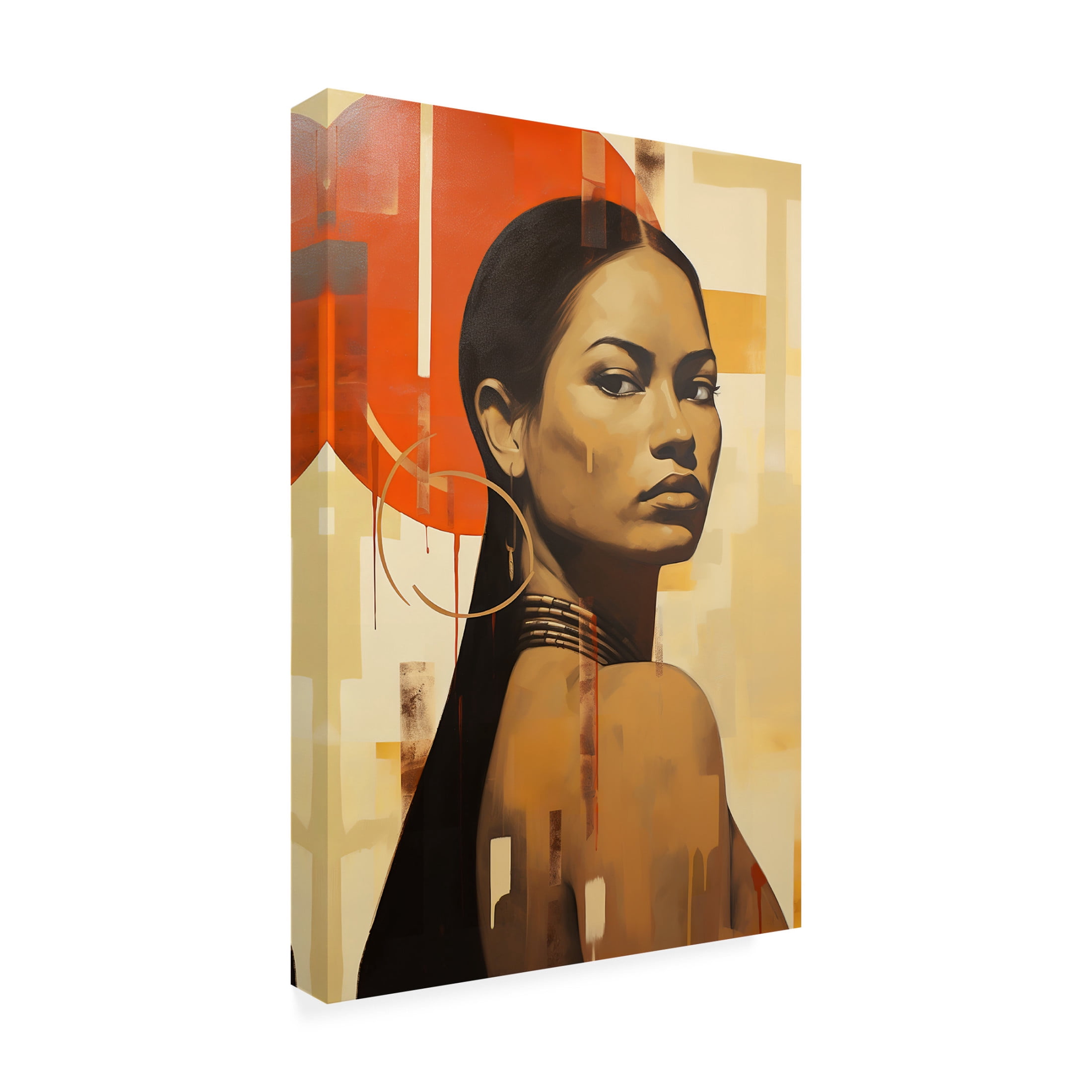 Canvas Wall Art - Ray Heere 'Colorful Model 15' Wall Art for Living Room, Bedroom, or Office Décor by Trademark Fine Art - 30 x 47 Inches