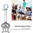 thumbnail image 5 of SHAR Portable Silver Trumpet Marching Lyre Holder - Instrument Parts for Sheet Music, 5 of 5