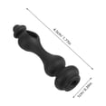 thumbnail image 2 of OULII 4Pcs Glass Cabinet Post Cap For Indoor Furniture Railing Connectors Zinc Alloy Black Easy Maintenance, 2 of 8