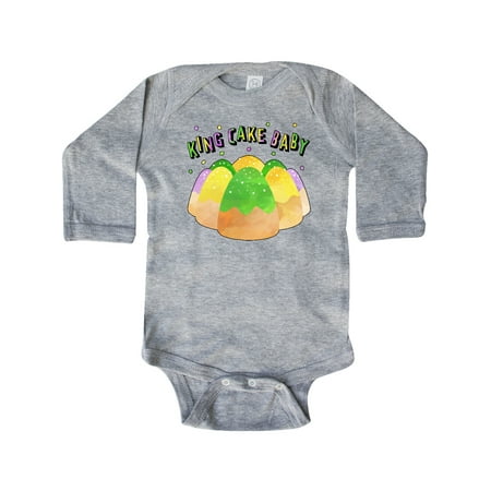 

Inktastic King Cake Baby Mardi Gras Gift Baby Boy or Baby Girl Long Sleeve Bodysuit