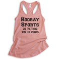 thumbnail image 1 of Hooray Sports Do The Thing Win The Points Tank Top, Ladies Racerback Tank Football Baseball Basketball Tank, Desert Pink, Large, 1 of 3