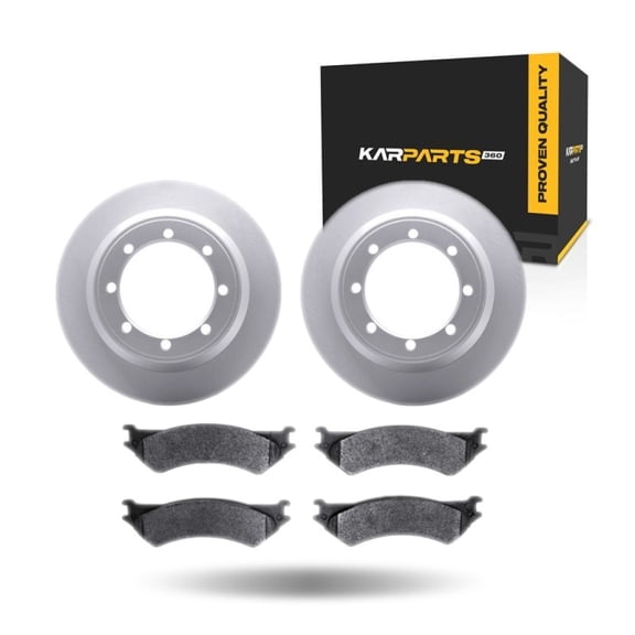 KarParts360 For Ford E-350 Super Duty 1999-2007 Brake Rotor Set Rear