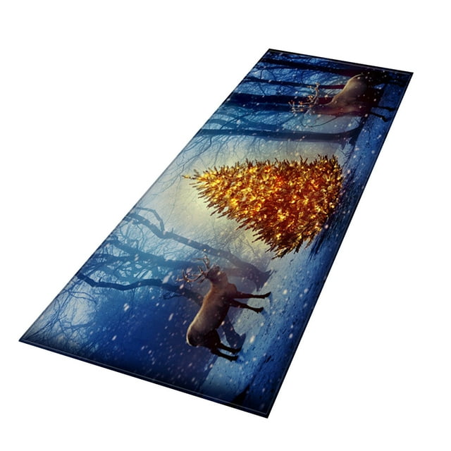 Tapis d'Entrée de Bienvenue de Noël pour Intérieur Tapis de Maison Déco