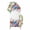 Red White Blue Green, variant on 4th of July Arch Backdrop Cover 5FT, Independence Day Floral Checkered Stars Spandex Fitted Stretchy Arch Stand Covers, Round Top Chiara Backdrop Cover for Wedding Party Birthday Baby Shower