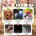 thumbnail image 4 of Heavy Duty Retractable Dog Leash for Large Dogs, 26ft with Chew Proof Cable, LED Light, Dispenser, 2 Poop Bags. 360° No Tangle, One Button Brake & Lock, for Dogs Up to 110Lbs. (White, 26FT), 4 of 6