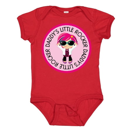 

Inktastic Daddys Little Rocker Girl Gift Baby Girl Bodysuit