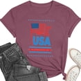 thumbnail image 5 of Patriotic Shirts for Women 4th of July T Shirts American Flag Graphic Tees Tops Short Sleeve Fourth of July Tops, 5 of 6
