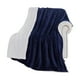 thumbnail image 2 of Manta polar de felpa de doble capa | Manta gruesa de franela de cordero de doble cara | Edredón de invierno suave y cálido para sofá cama | Manta de viaje ligera y acogedora | Gris, azul marino,, 2 of 6