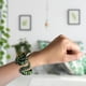 thumbnail image 1 of Pulsera de serpiente de plástico perfke hecha a mano verde, 1 of 9