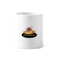 thumbnail image 1 of Alimentos de la cosecha de verano de alegria Cepillo de dientes titular de la pluma Mug de ceramica blanca taza 350ml, 1 of 2