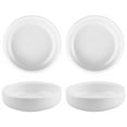 thumbnail image 5 of Gutsdoor 3.5" Sauce Dish Set of 4  Ceramic Soy Small Porcelain Side Dish White Seasoning Sauce Bowls Dinnerware Sets Sauce Serving Dishes, 5 of 8