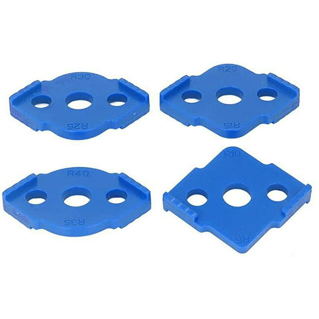 Xingzhi 2set Versatile Woodworking Corner Routing Templates Suitable For Various Projects High Hardness blue 1Set