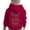 Red, variant on Chenglor Toddler Hoodies Girls 5t Cute Hoodies for Girls Long Sleeve Preppy Clothes Pullover for Kids Stylish Printed Clothes