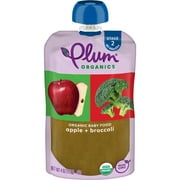 Plum Organics Stage 2 Organic Baby Food, Apple and Broccoli, 4 oz Pouch